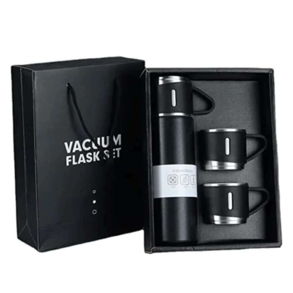 Vacuum Flask Set 500ml - Black