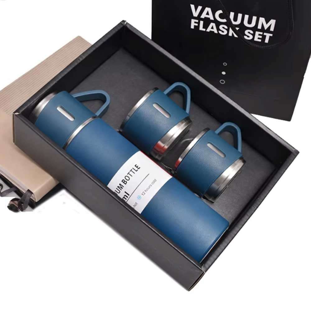 Vacuum Flask Set 500ml - Blue