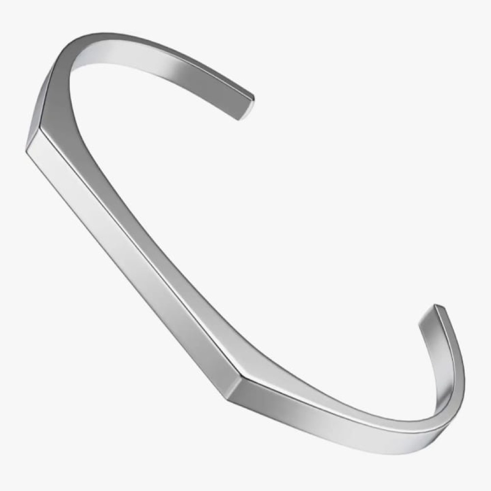 Half Kada Flat For Engrave - Silver