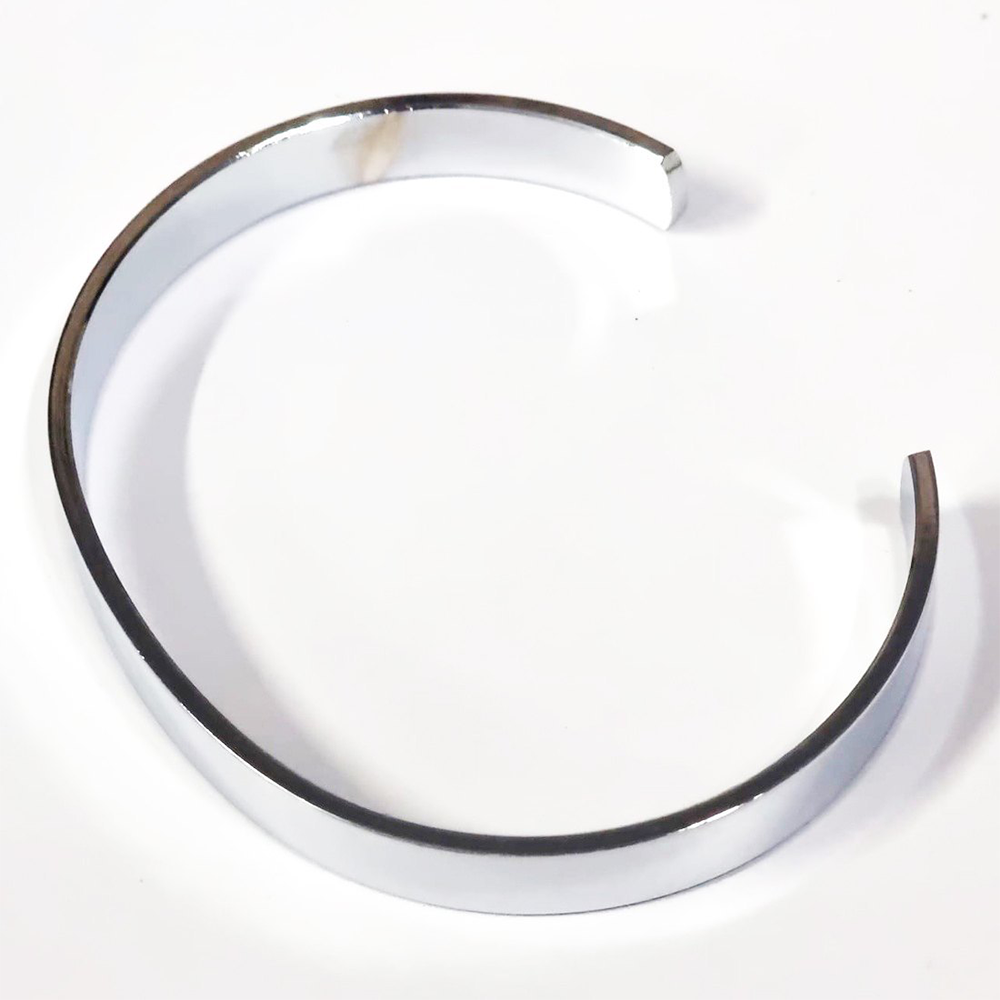 Half SS Kada For Engrave - Silver