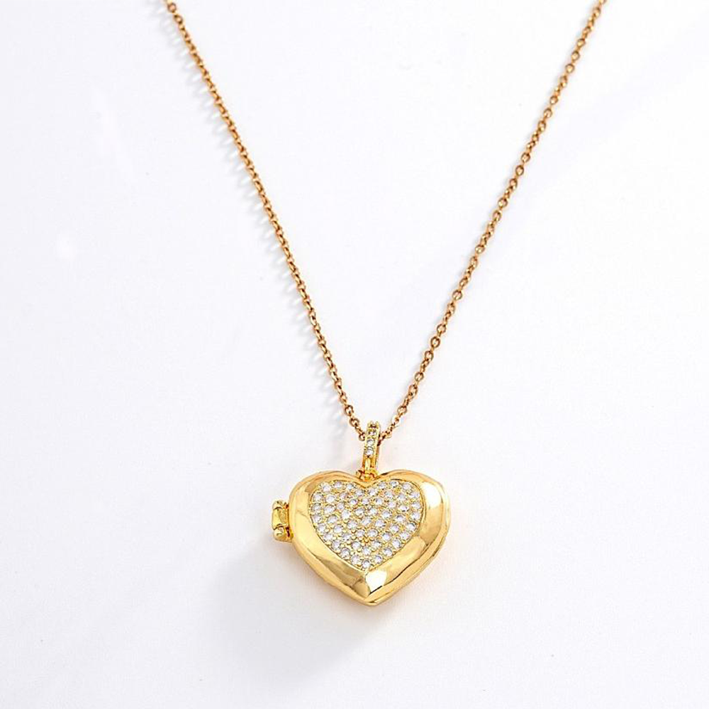 Photo Frame Golden Pendant - BHeart