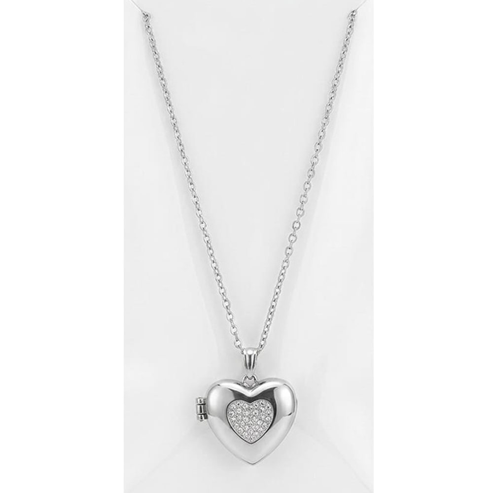 Photo Frame Silver Pendant - Heart