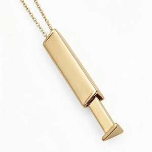 Bar Pendant Hidden Triangle for Engrave