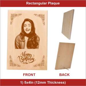 4x5inch 12mm Thickness wooden Plaque - 1