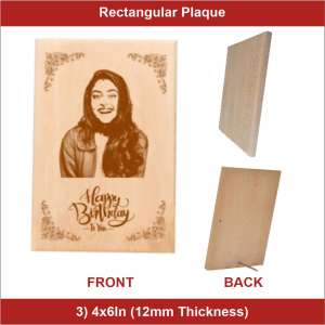 4x6inch 12mm Thickness wooden Plaque - 2