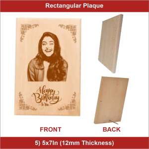5x7inch 12mm Thickness wooden Plaque - 3