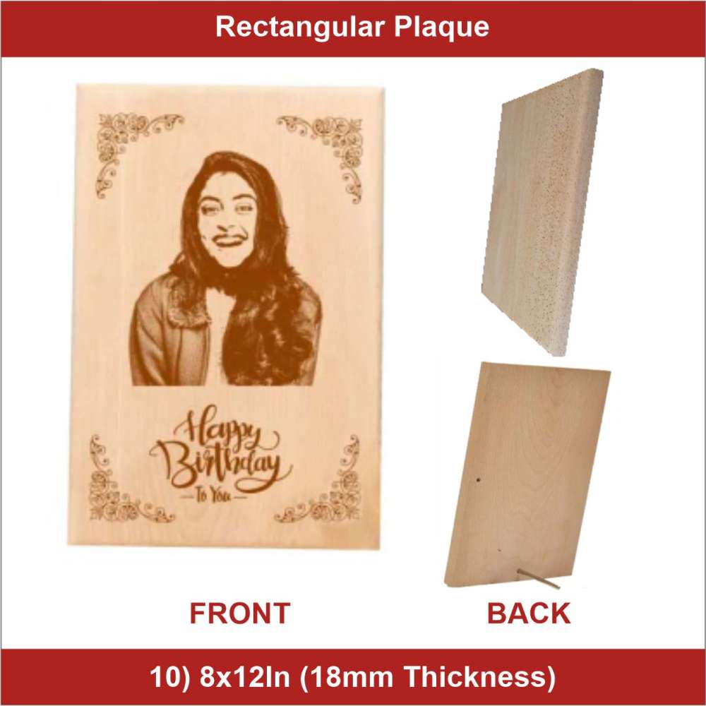 8x12inch 18mm Thickness wooden Plaque - 6
