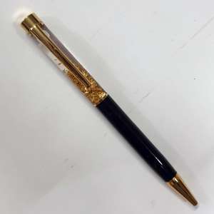 (PEN-001) Gold Flake Zari Metal Pen