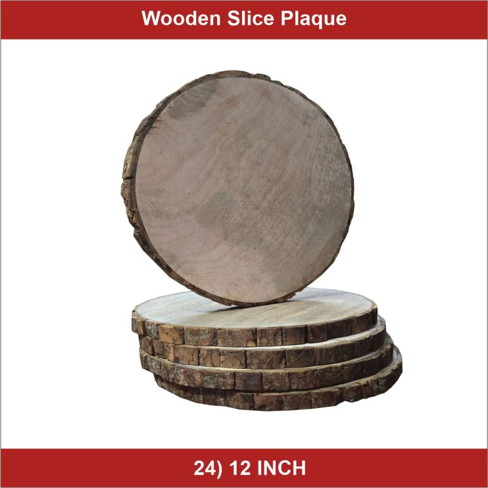 Wooden Slice Plaque 4inch - 55