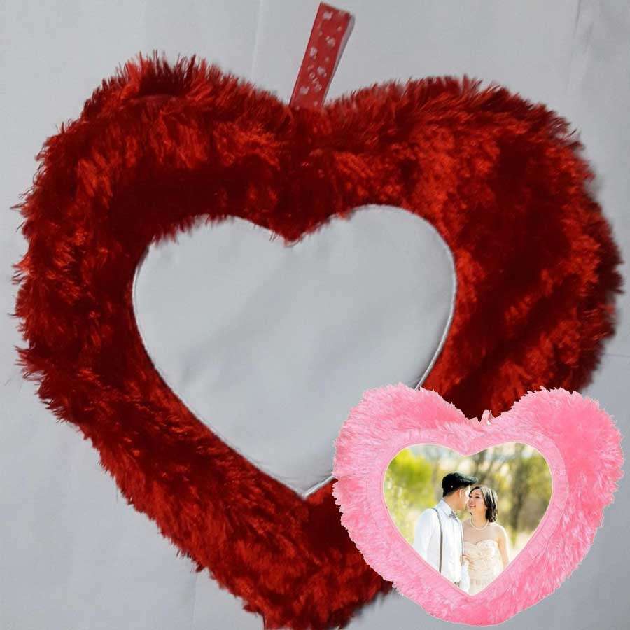 Fur Heart Sublimation Pillow