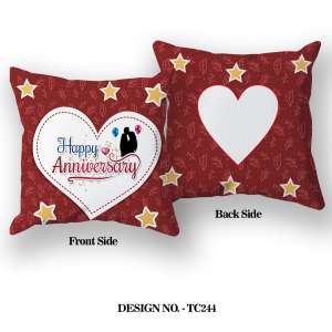 HAPPY ANNIVERSARY Printed Pillow TC244