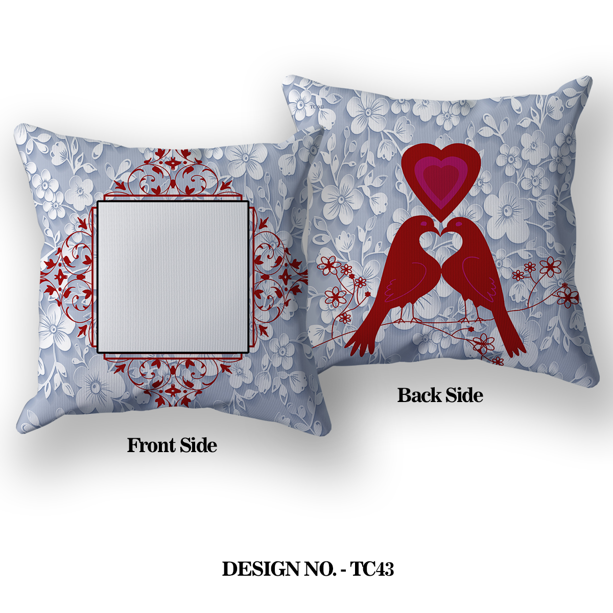 LOVE BIRDS Printed Pillow TC043