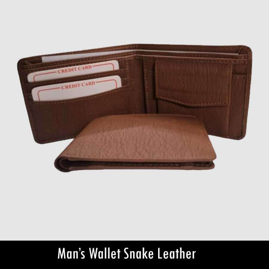 Men's Snake Leather Wallet