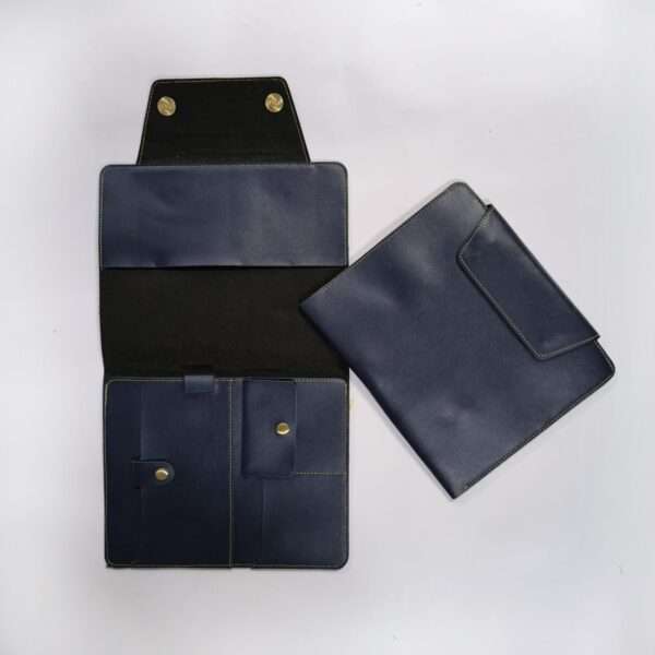 Diary Folder Faux Leather - Blue