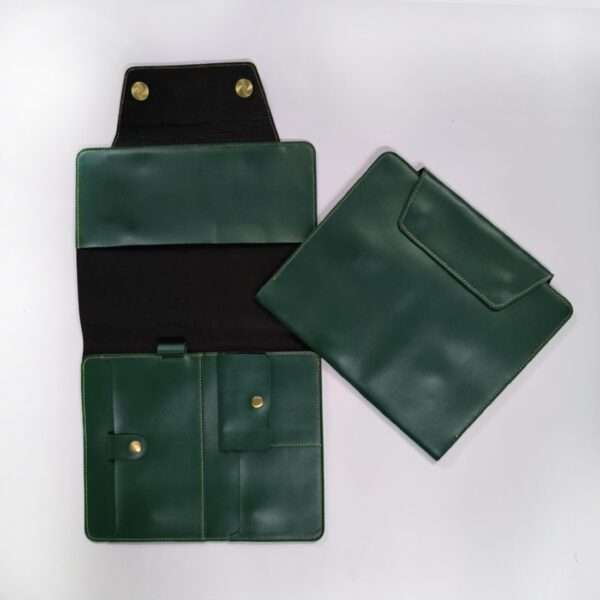 Diary Folder Faux Leather - Olive