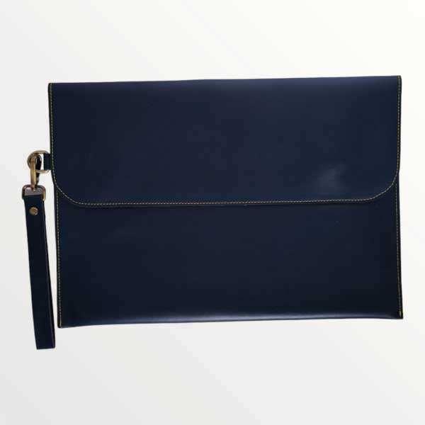 Laptop Sleeve Faux Leather - Blue