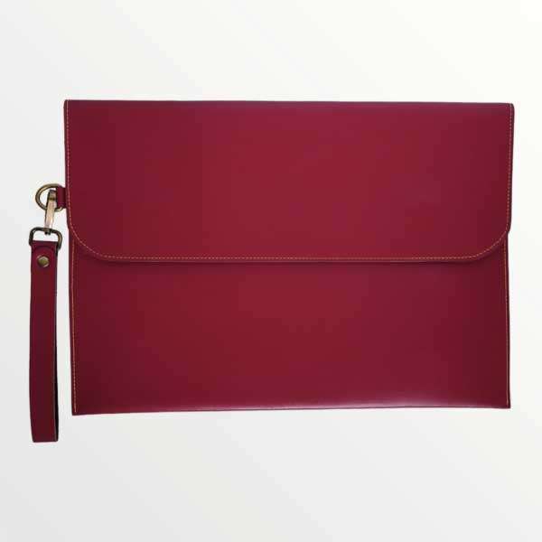 Laptop Sleeve Faux Leather - Wine