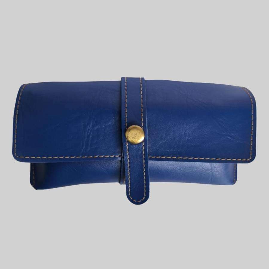 Sunglass Case Bangkok Leather - Blue