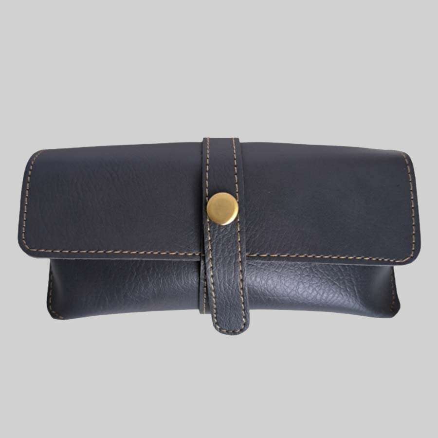 Sunglass Case Bangkok Leather - Gray