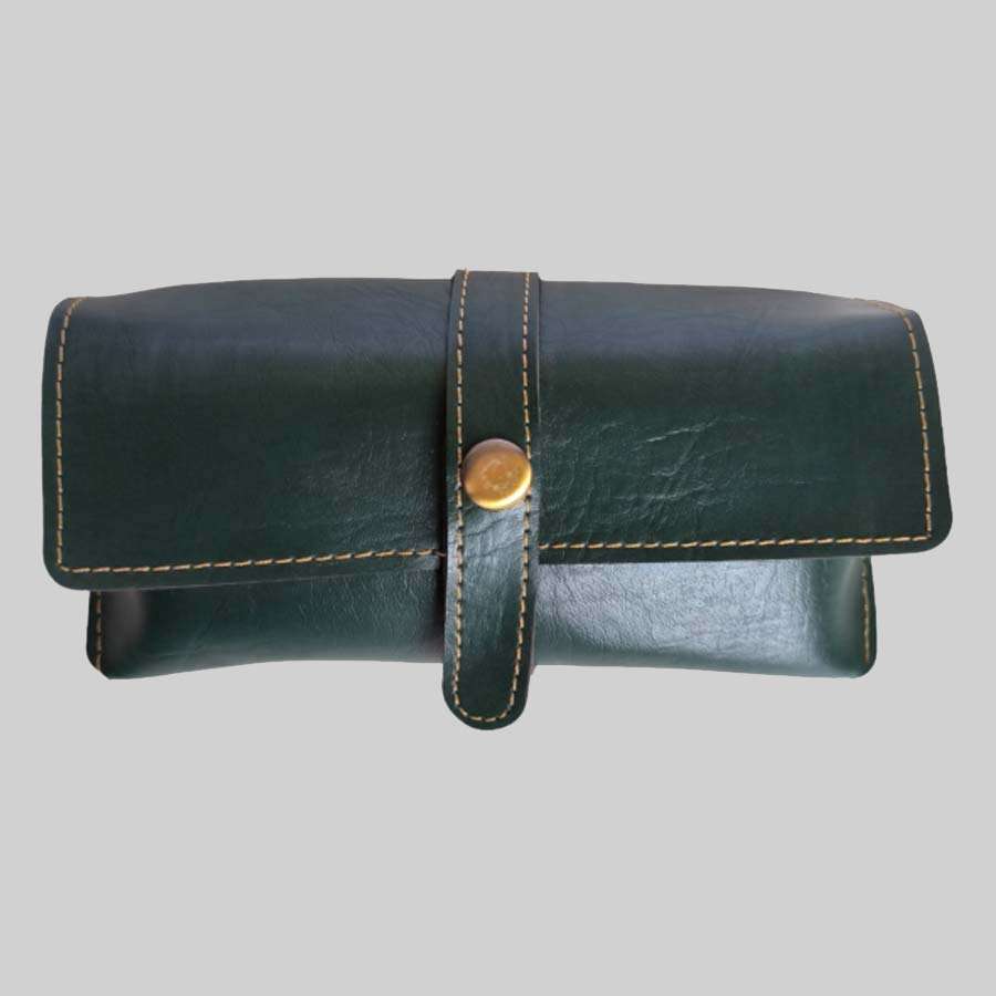Sunglass Case Bangkok Leather - Olive