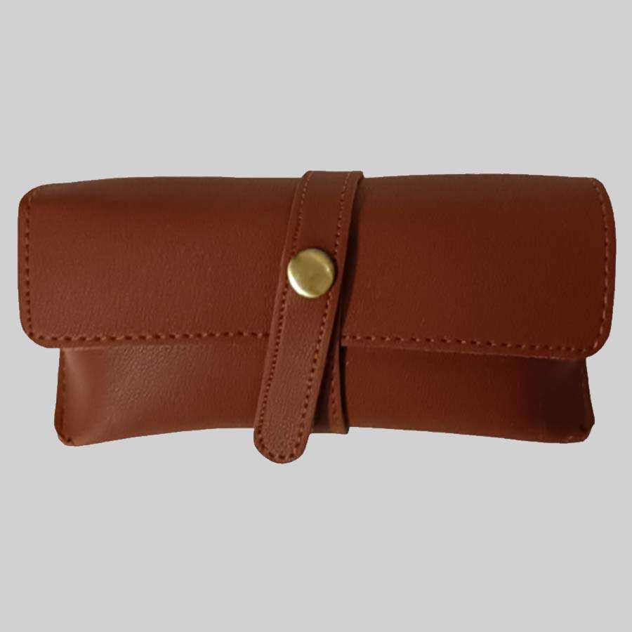 Sunglass Case Imported Leather - Tan