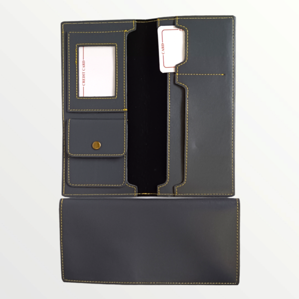 Travel Organiser Faux Leather - Gray