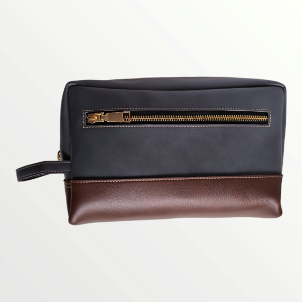 Utility Pouch Bangkok Leather - Gray