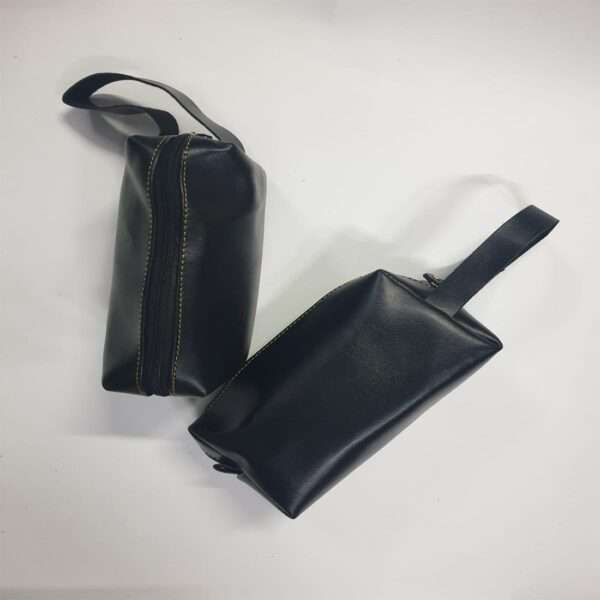 Utility Pouch Small Flux Leather - Black