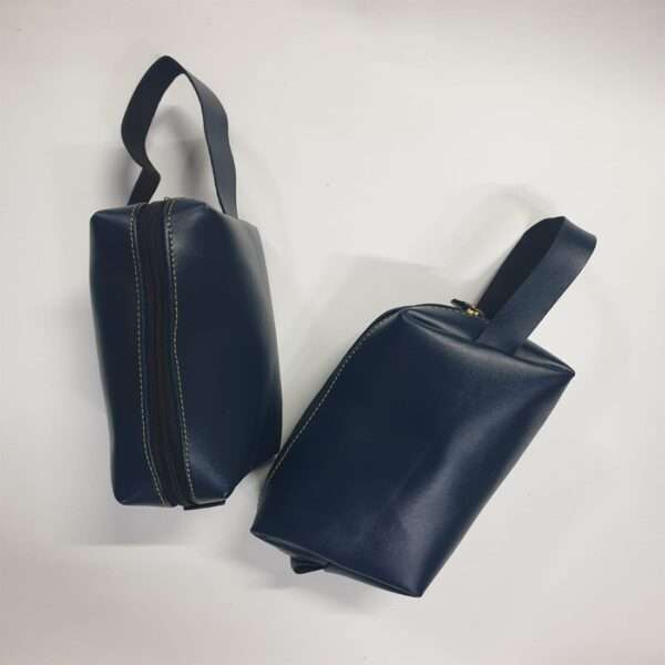 Utility Pouch Small Flux Leather - Blue