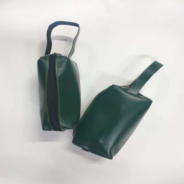 Utility Pouch Small Flux Leather - Olive