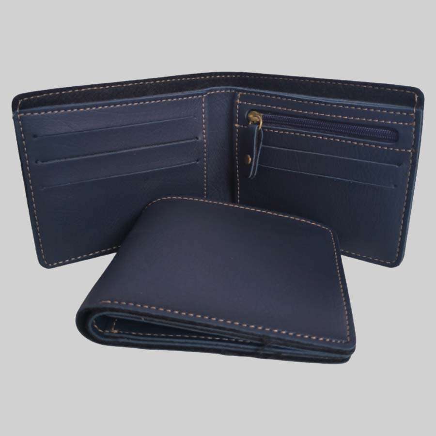 Men's Bangkok Leather Wallet - Blue