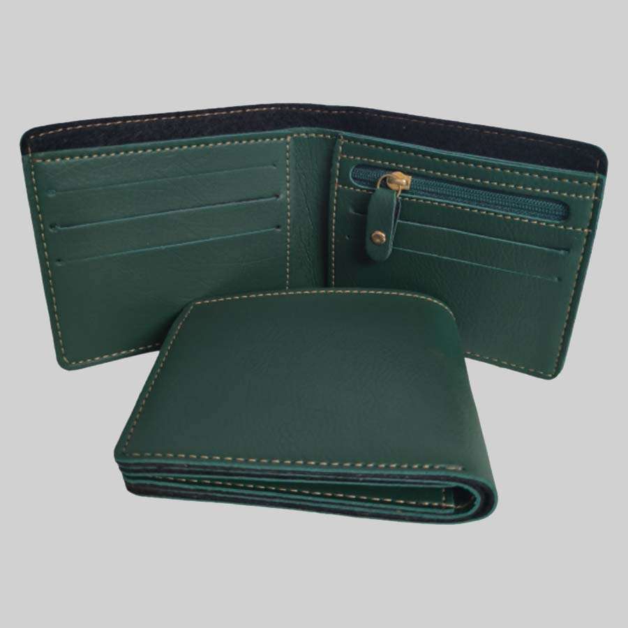 Men's Bangkok Leather Wallet - Olive