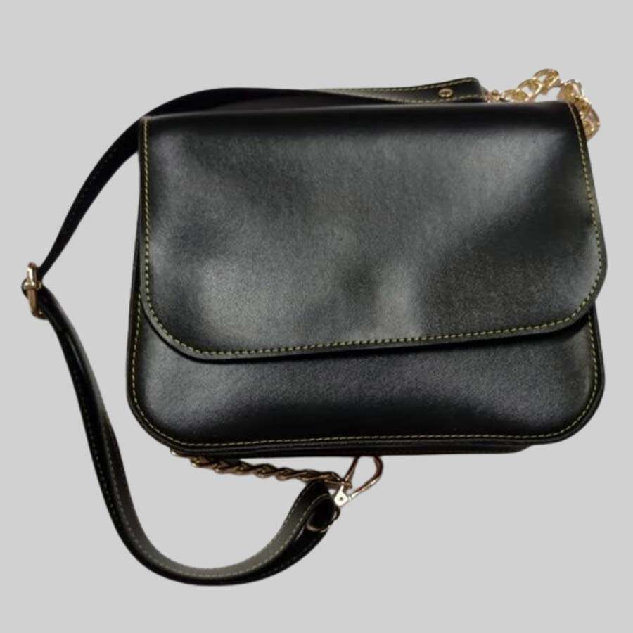 Sling Bag Faux Leather - Black