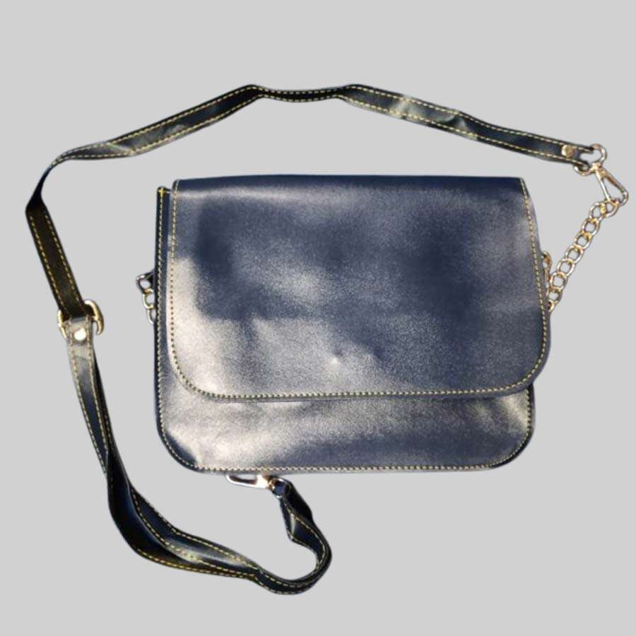 Sling Bag Faux Leather - Blue