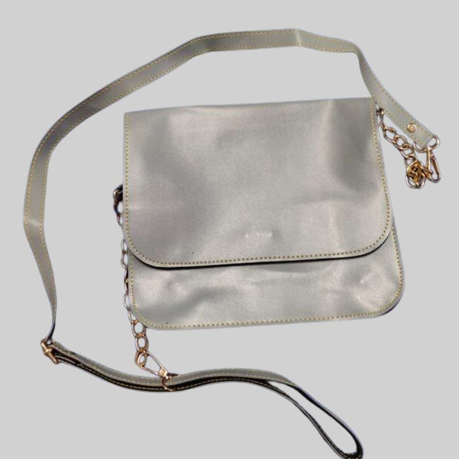 Sling Bag Faux Leather - Gray