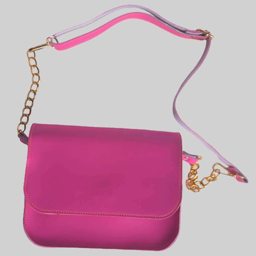 Sling Bag Faux Leather - Pink