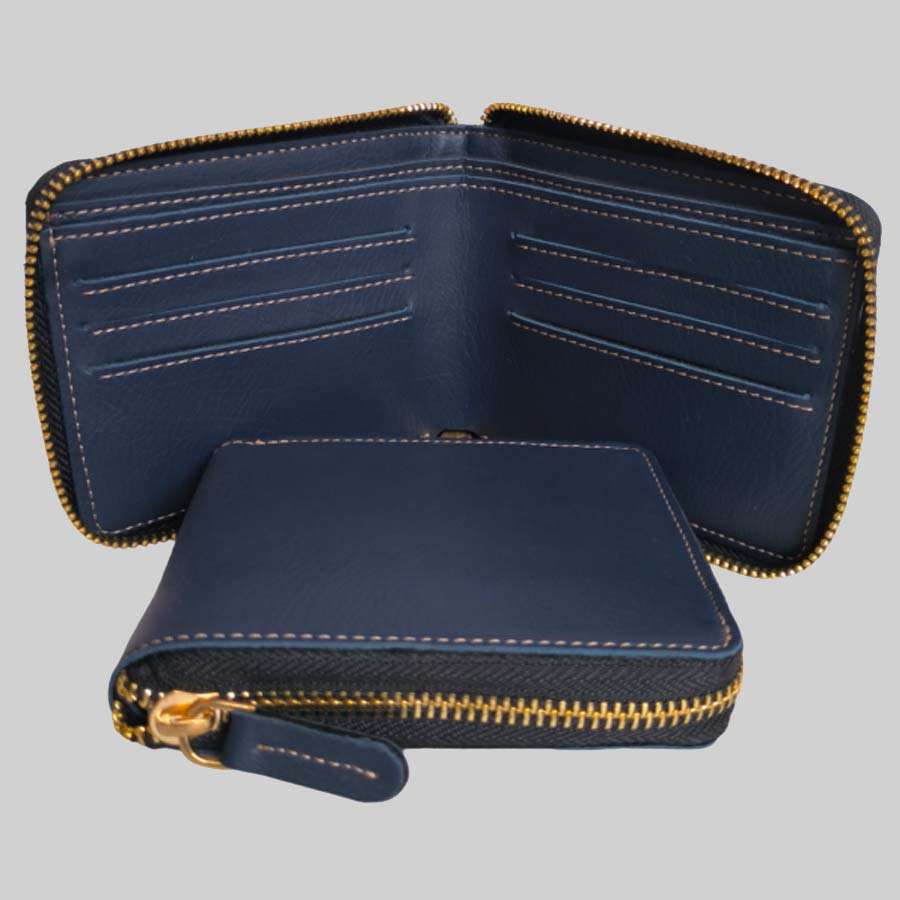 Unisex Wallet Bangkok Leather - Blue