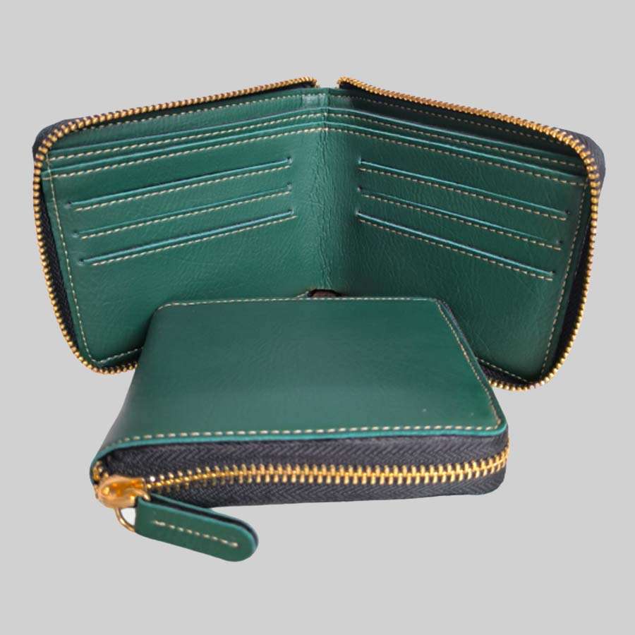 Unisex Wallet Bangkok Leather - Olive