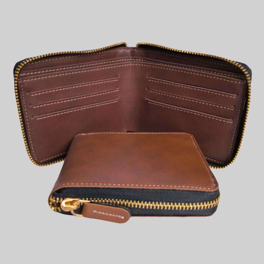 Unisex Wallet Bangkok Leather - Tan