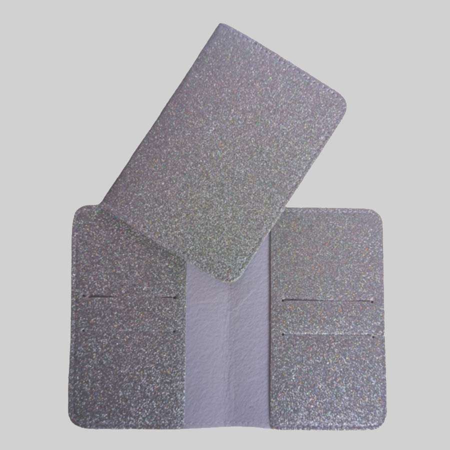 Passport Cover Glitter - Silver