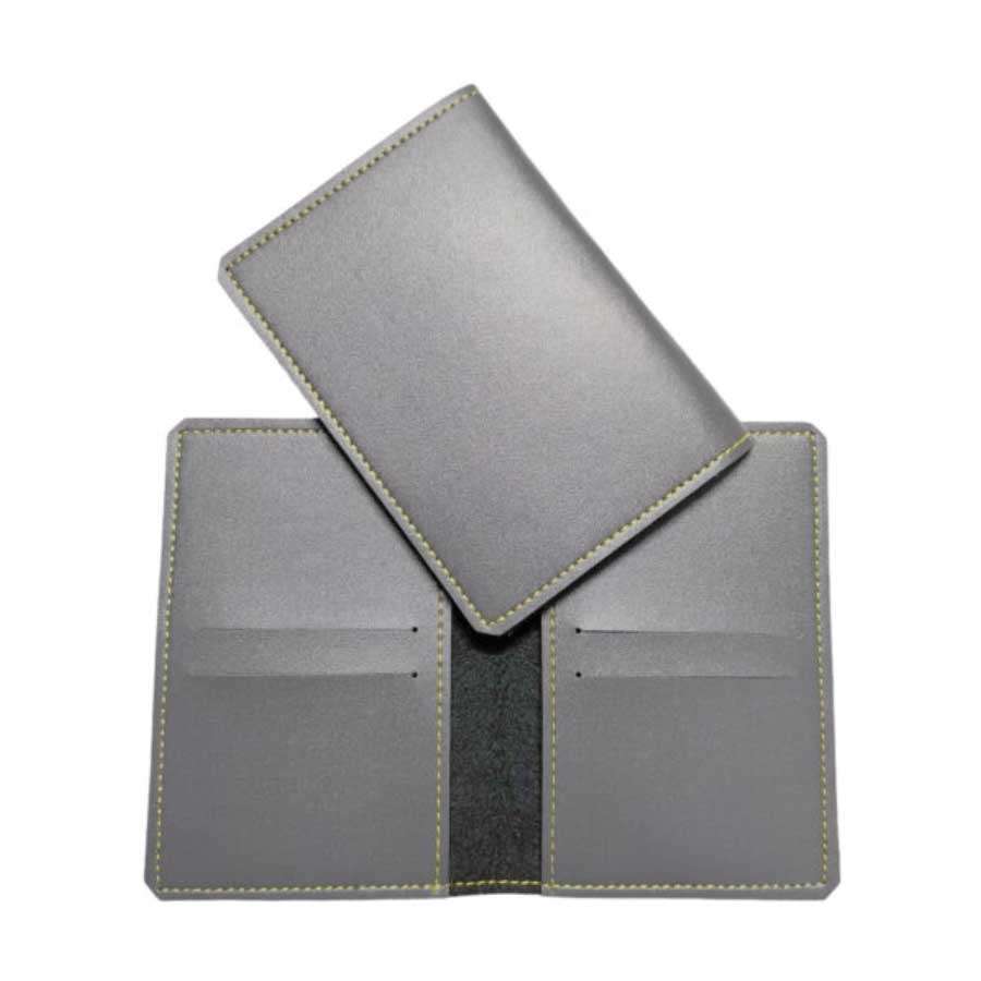 Passport Cover Faux Leather - Gray