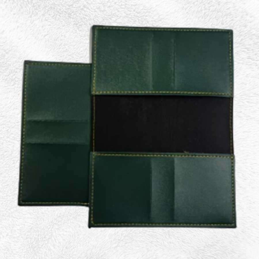 Passport Cover Faux Leather - Olive
