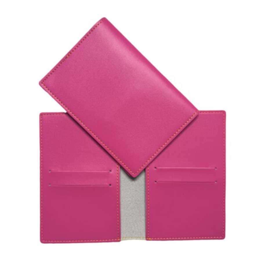 Passport Cover Faux Leather - Pink
