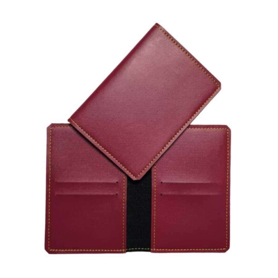 Passport Cover Faux Leather - Wine