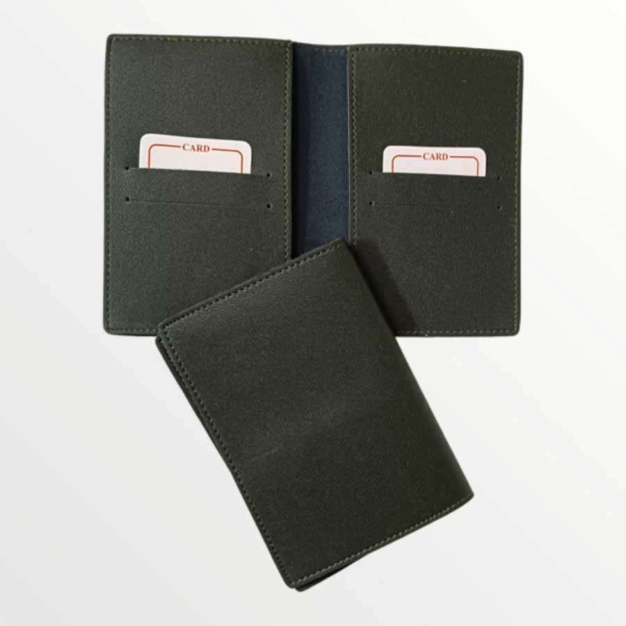 Passport Cover Imported Leather - Olive