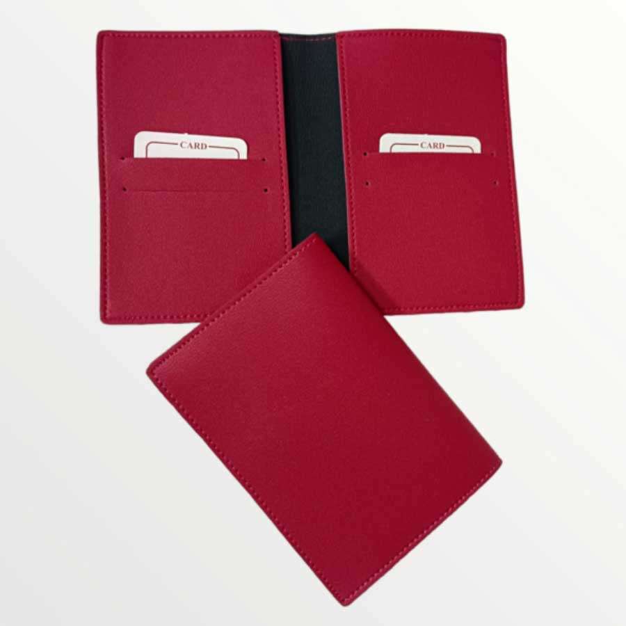 Passport Cover Imported Leather - Wine