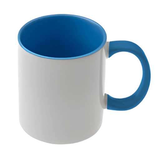 3 Tone Sky Blue Ceramic Mug (Local Pickup Only)