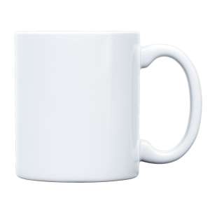 White Ceramic Sublimation Mug 11oz  (Local Pickup Only)