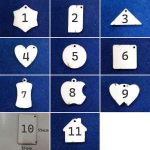 Wooden Sublimation Singal Side Keychain