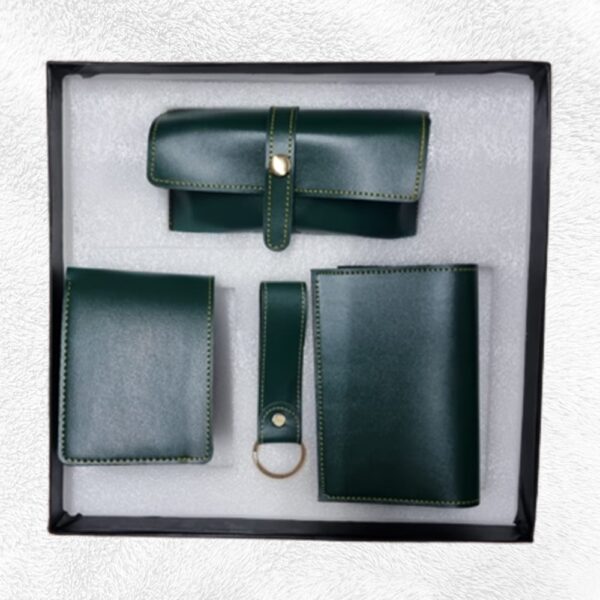 4Pc Set FAUX Leather Product (01-OLIVE-FAUX)